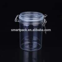 600ml plastic PET pickle food jar top clip kilner jar