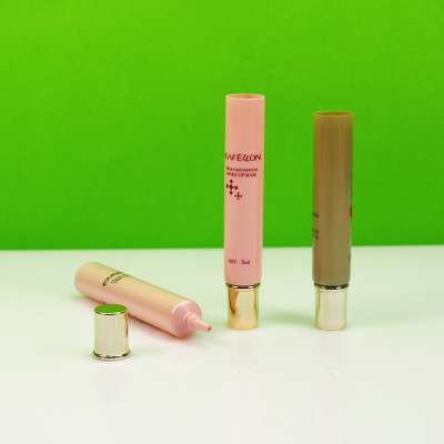 5ml plastic golden makeup base cosmetic tube