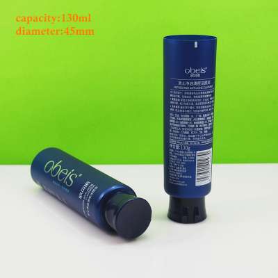 plastic Face cleansing tube  match flip top cap