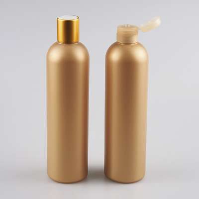 360ML plastic shampoo bottle shinny golden