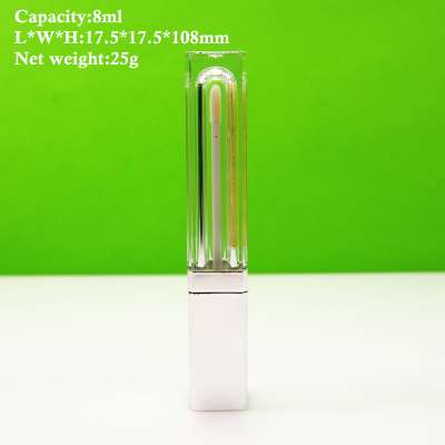 Square clear luxury lip gloss tube /lipgloss tube