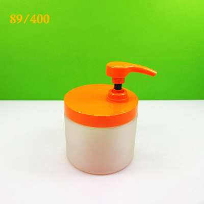 500ML plastic bath salt jar with 89mm pump cap