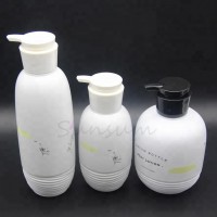 White color HDPE Plastic popular design series Cute baby lotion soap bottle