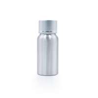 Aluminum bottle for eliquid with silver aluminum screw top 30ml