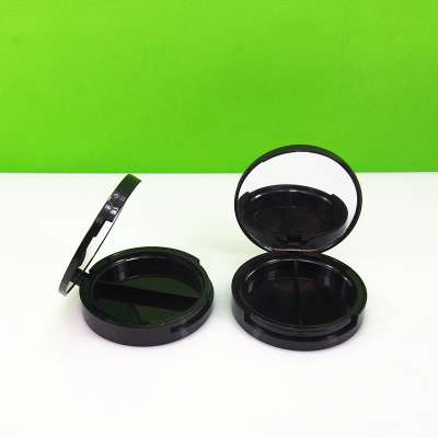 Two color eyeshadow case  with mirror