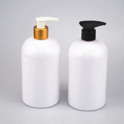 500ML white body lotion bottle boston round