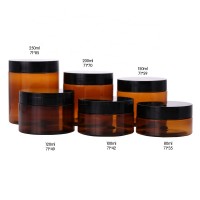 PET plastic cream jar for cosmetic packaging in stock