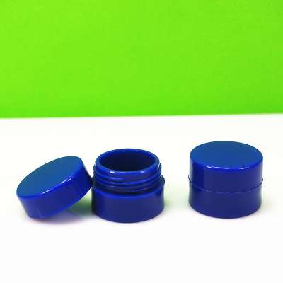 7g blue lip balm case PP sample jar