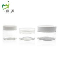 50ml 60ml 80ml 100ml 100g 120ml 200ml 150ml empty clear plastic PET jar with lid